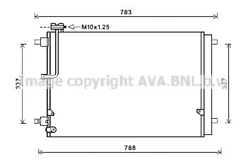 AVA QUALITY COOLING ai5389d -  Конденсатор, кондиционер